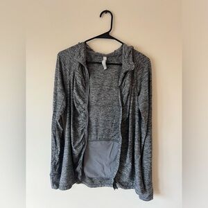 Athleta Women’s Grey Gray Medium Athletic Athleisure Track Style Running Jacket